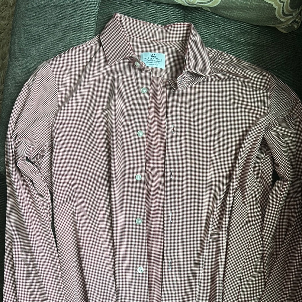 Mizzen + Main Red Dress Shirt